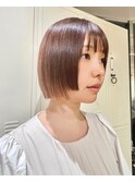 ボブ×切りっぱなしボブ×ストレートボブ×前髪あり×横浜