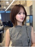 顔まわりレイヤーボブ/くびれレイヤーボブ/ひし形レイヤーボブw