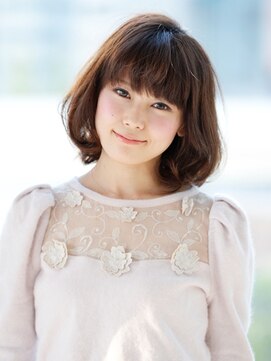 デイジー インデックスヘア 大島店(DAISY index hair) フェミニンボブ×厚めバング×小顔×毛先パーマ