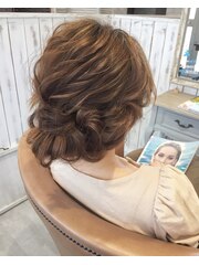 ★結婚式・二次会セットならエルへ★ゆるふわアップヘアセット★