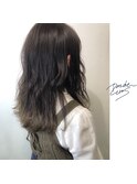 新潟×暗髪ミディアム×ダークアッシュ×透明感