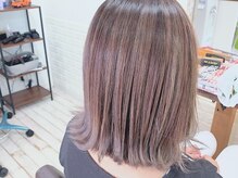 リアンフォーヘアー(Lien for hair)の雰囲気（ハイライト×切りっぱなしBOB♪）