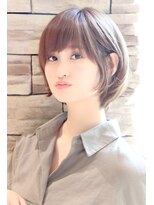 【３０代・４０代・５０代】丸みが可愛いナチュラルボブ