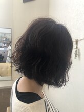 リリカル ヘアオブジェ パーマ風ボブ