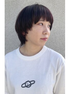 トップヘアーヒルズ 安城(TOP HAIR HILLS) ショートウルフ/メンズライク/アッシュブラック