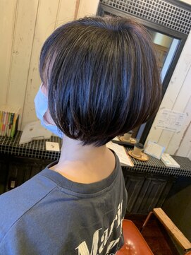 ヘアーメイク アチャ(hair make accha) 襟足スッキリショートボブ
