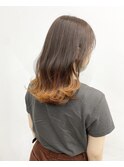 【ALIVE吉祥寺】フェザーバング*オレンジグラデーション