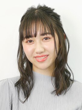 アース 豊崎店(HAIR&MAKE EARTH) 簡単華やかハーフアップ
