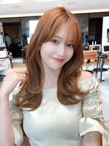 アフロート ルヴア(AFLOAT RUVUA)&nbsp;るなstyle レイヤーカット 2way前髪 韓国風くびれヘア 新宿