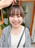 アッシュベージュマッシュショート