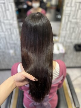 シャルム バイ アローズ 久留米店(CHARM BY AROSE) 暗髪美シルエットロング20代30代40代