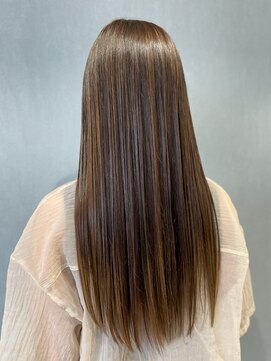 シャトン(chaton) 縮毛矯正/オリーブベージュ/プレミアムトリートメント