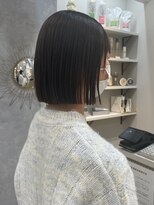 ポジ(poji)&nbsp;ボブ　ミルクティーベージュ　艶髪　髪質改善カラー　ショート