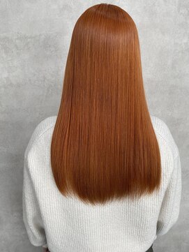 ルノン(LUNON) オレンジ/オレンジベージュ/ダブルカラー/ブリーチ/髪質補修