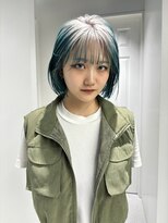 ゼスト 八王子店(ZEST)&nbsp;ルーツカラー ターコイズブルー デザインカラー 【otoha】