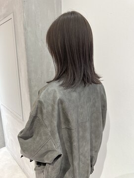 ヨーク(YOKE) YOKE 切りっぱなしボブ外ハネボブ結べるボブアッシュグレージュ