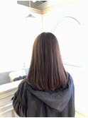 白髪染めナチュラルブラウンロングヘア赤羽