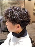 ツーブロック×パーマ