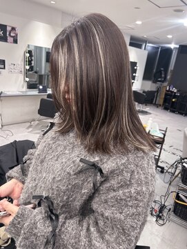 キング 枚方店(K!ng) 縮毛矯正髪質改善ハイライトレイヤーカット枚方美容室エクステ