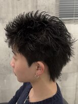ビカムメンズヘアー 栄店(become men's hair)&nbsp;スパイキーショート無造作アクティブショート短髪ツイスパ