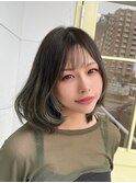 20代30代シースルー前髪で結んでもかわいいフェイスレイヤー