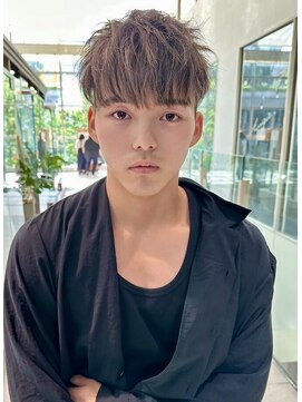 ミンクス渋谷スマートサロン(MINX shibuya smart salon) メンズハイライト×ショートマッシュ