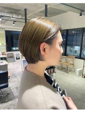 ノイ(noi) #noi_style ショートボブ×イヤリングカラー*ラベンダー