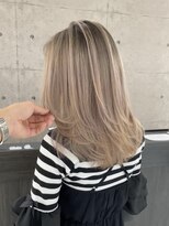 ウル 岡山駅店(ULu.)&nbsp;ハイトーンハイライトバレイヤージュグラデーションカラー岡山駅