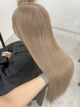 ウル 岡山駅店(ULu.) ハイトーンハイライトミルクティーベージュダブルカラー岡山駅