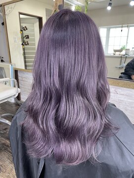 ロール(ROLL) バイオレット/ラベンダー/ブリーチ/ダブルカラー/福岡