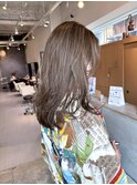【東大阪布施】細めハイライトで柔らかグレージュ