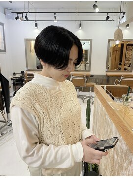 キース ヘアアンドメイク 恵比寿(kith. hair&make) ショートボブ ショート女子 ハンサムショート 髪質改善 恵比寿