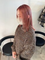  fit stand 千葉/ショートボブ/カット/パーマ/ダブルカラー/トリートメント/縮毛矯正&nbsp;イメチェン/ピンクベージュ/アンブレラカラー[千葉]