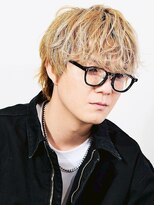 ソウル 福山駅前店(SOUL.)&nbsp;ハイトーン ブリーチ 波巻きパーマ マッシュ ニュアンスパーマ