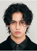 銀座シャドウパーマニュアンスパーマツーブロックメンズパーマ