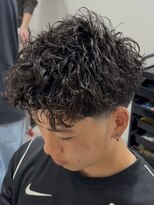 ナム 錦糸町(NAM)&nbsp;MEN’S/リバースセンターパート/ニュアンスパーマ/錦糸町