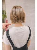 クオン 武蔵小杉(quon)&nbsp;シースルーバング　２０代　ハンサムショート　ハッシュカット