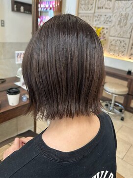 ヘアリゾート粋 ティガ 池袋店(tiga) 透明感シアーブラウン/ミディアムレイヤーボブ