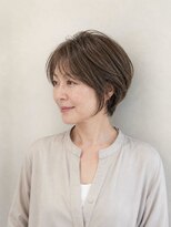 レセ 南柏店(Laissez)&nbsp;丸みショート/ひし形ショート/アッシュブラウン/白髪染め/透明感