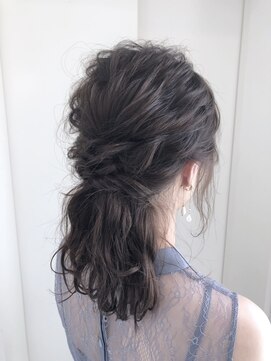 ヘアーデザイン シュシュ(hair design Chou Chou by Yone) ☆chouchou☆波ウェーブ×ハーフアップ