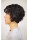 【40代】すっきりショート×テクニカルくせ毛カット