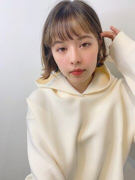 エレノア トーキョー 恵比寿(ELEANOAH TOKYO) 外ハネ切りっぱなしボブ