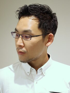 ポルテオム(PORTE HOMME) 【ポルテオム】癖毛風刈り上げアップバング