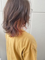 クラウドヘアー 東照宮店 ちょい見せオレンジ