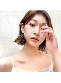 【修】20代30代40代◎透明感カラー×韓国切りぱなしボブ