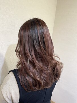 リアン 熊谷本店(Rien) バレイヤージュ×ピンクブラウン