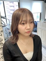 コワファーストナガサキシャンプーボーイ(COIFF1RST NAGASAKI SHAMPOO BOY)&nbsp;くびれヘア ベージュカラー