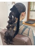 【ヘアアレンジ】タイトポニーテールアレンジ♪