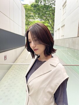 ロンドシェリ 仙台(Lond Cheri) くびれヘア/韓国　フェイスレイヤー　グレージュカラー 髪質改善