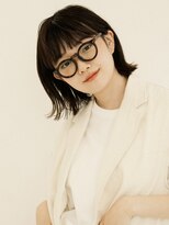 オンク 新宿(onk)&nbsp;黒髪/グレーベージュ/レイヤーロング/前髪パーマ[新宿駅]